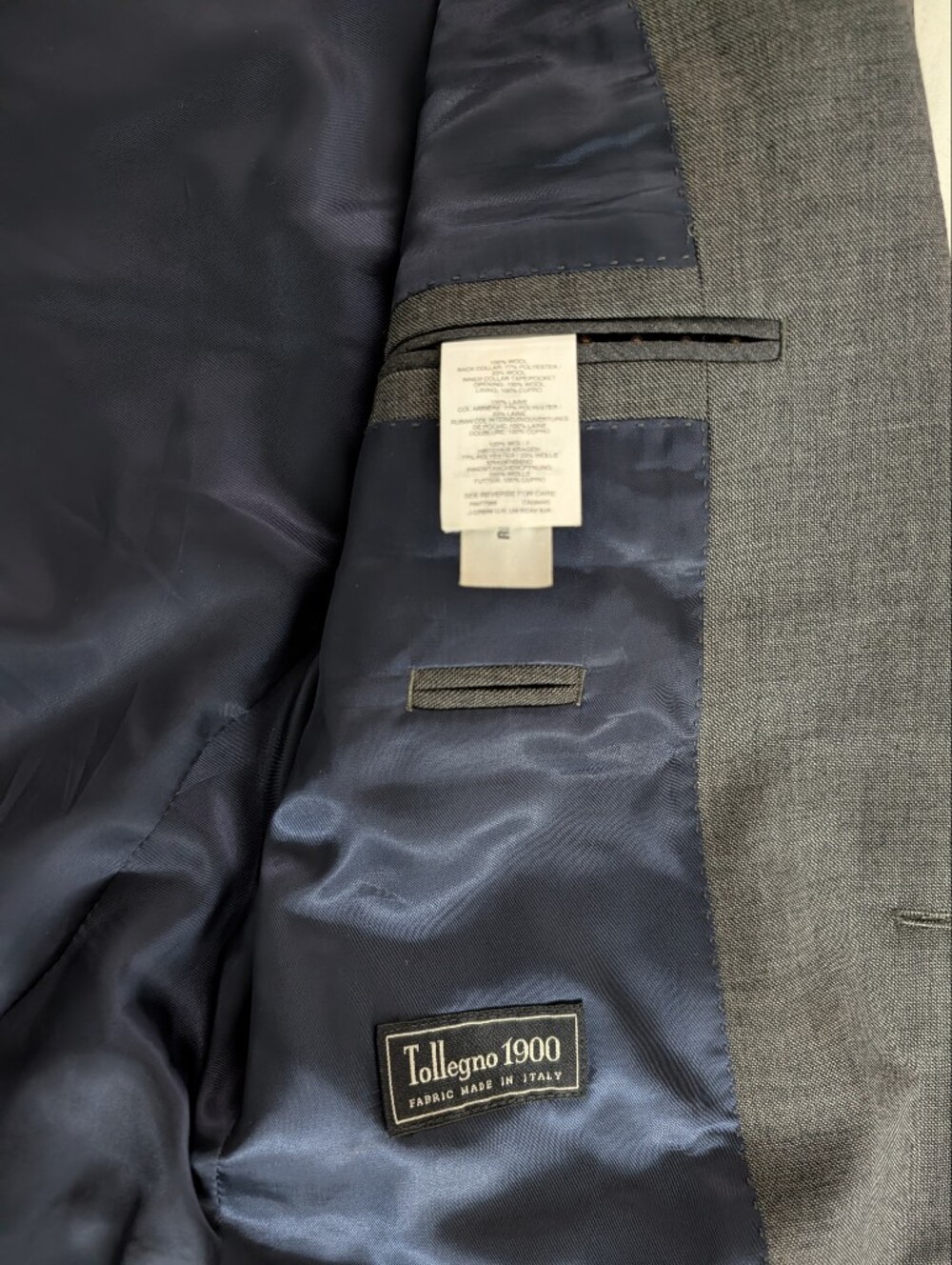 J Crew Ludlow Tollegno Italy Wool Suit Set Blazer 36R Pants 30x30 Slim Charcoal - Picture 5 of 15